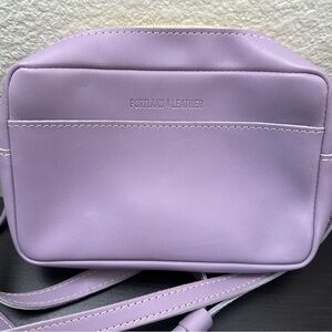 Portland Leather Lavender Crossbody Bag